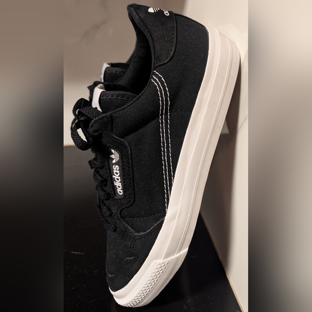 Adidas Continental Vulc Black White Men’s Classic Athletic Shoes Size 7 MSRP $75 - Picture 5 of 11